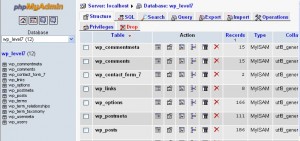 PHPMyAdmin Database View