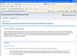 CRM 2011 Client Get Started Resource