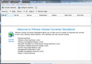 VMware Standalone Converter Console