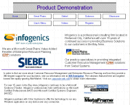 Infogenics Demo Website
